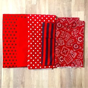 Red Fabric Bundle